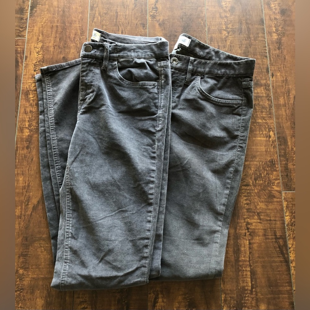 Bundle of Two Madewell Corduroy Pants Gray Light Both 28X32
